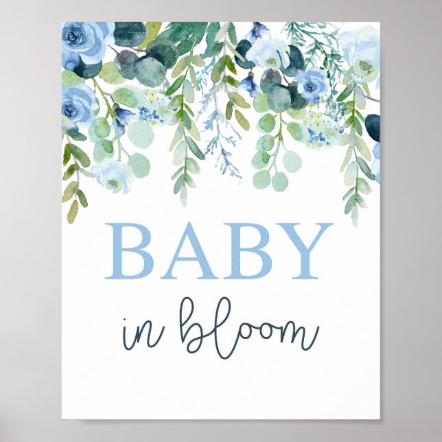 Baby in bloom boy sign (Front)