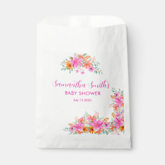 Baby in Bloom bright summer floral shower  Favour Bags