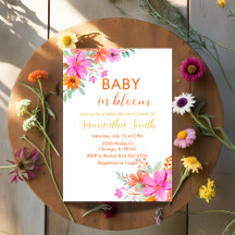 Baby in Bloom bright summer floral shower