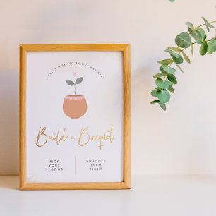 Baby In Bloom Build A Bouquet Baby Shower Sign