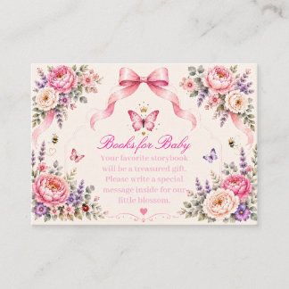 Baby in Bloom Crowned Butterfly Books for Baby Enclosure Card