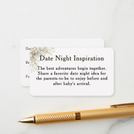 Baby in Bloom Date Night Inspiration Card