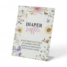 Baby in Bloom Diaper Raffle 8x10 Table Top