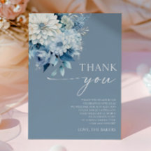 Baby In Bloom Dusty Blue Floral Baby Shower