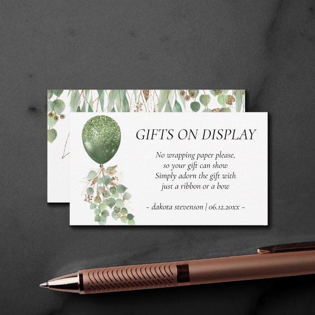Baby in Bloom | Eucalyptus Gifts on Display Event Enclosure Card (Creator Uploaded)