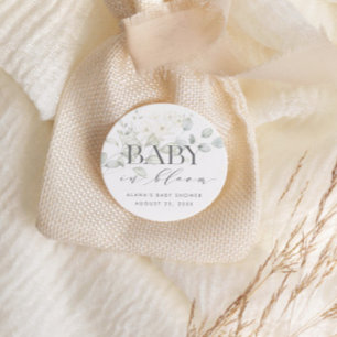 BABY IN BLOOM Favour or Envelope Stickers