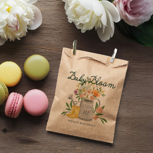 Baby in Bloom Floral Garden Rain Boots Baby Shower Favour Bags