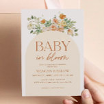 Baby In Bloom Floral Girl Baby Shower Invitation<br><div class="desc">Celebrate your baby arrival with this Boho Floral Baby Brunch invitation! The design is perfect for any baby shower,  and comes with matching labels to share the happy news. Wildflower Floral Baby Brunch</div>