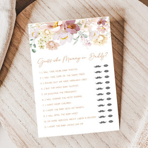 Baby in Bloom Floral Guess who Mummy or Daddy Game