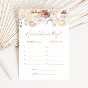 Baby in Bloom Floral How old were They Game
