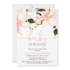 Baby in Bloom floral lilies girl baby shower