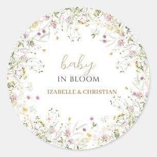 Baby in Bloom Floral Sticker