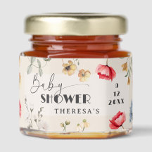 Baby in Bloom Floral Vintage Baby Shower Honey