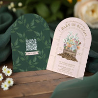 Baby in Bloom Floral Wood Crate Garden Baby Shower