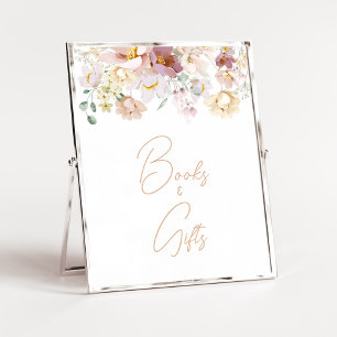 Baby in Bloom Florals Baby Shower Books and Gifts Poster