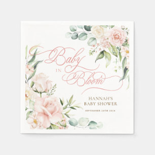 Baby in Bloom Florals Baby Shower Napkins