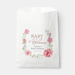 Baby In Bloom Flower Themed Custom Baby Shower Favour Bags