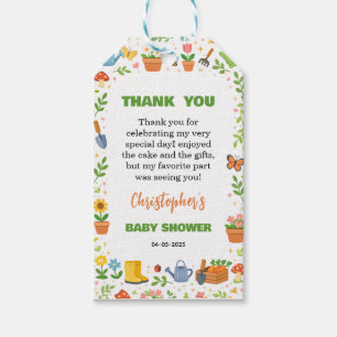 Baby in Bloom Garden Baby Shower Cute Floral Gift Tags