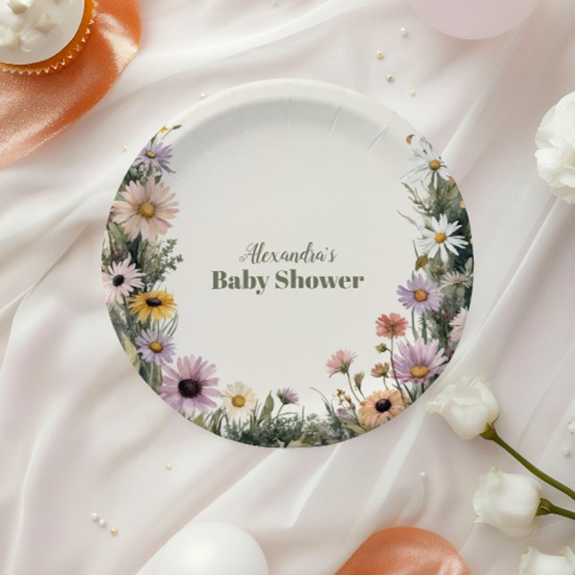 Baby in Bloom Garden  Paper Plate (Creator Uploaded)