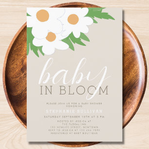 Baby In Bloom Gender-Neutral Baby Shower Invitation
