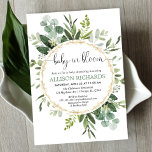 Baby in Bloom Gender neutral greenery baby shower Invitation<br><div class="desc">For more advanced customisation of this design,  simply select the "Customise It" button above!</div>