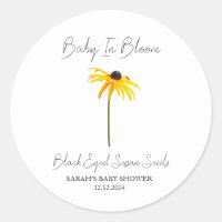 Baby In Bloom l Black eyed susan Seeds Baby Shower