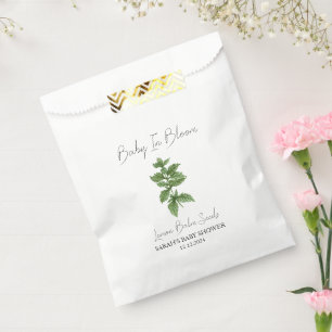 Baby In Bloom l Lemon Balm Seeds Baby Shower Favour Bags