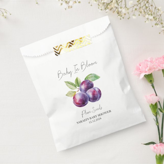 Baby In Bloom l Plum Seeds Baby Shower Favour Bags (Sealed)