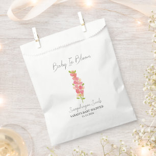 Baby In Bloom l Snapdragon Seeds Baby Shower Favour Bags