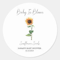 Baby In Bloom l Sunflower Seeds Baby Shower