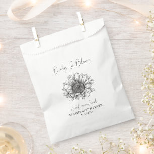Baby In Bloom l Sunflower Seeds Baby Shower Favour Bags