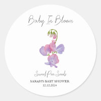 Baby In Bloom l Sweet Pea Seeds Baby Shower