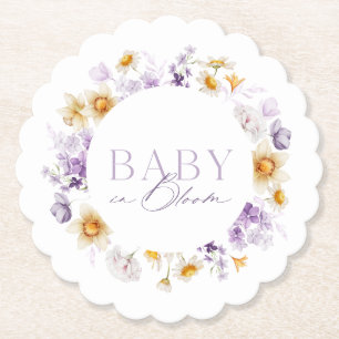 Baby in Bloom  Paper Coaster