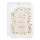 Baby in Bloom Pastel Wildflowers Baby Shower