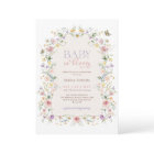 Baby in Bloom Pastel Wildflowers Baby Shower