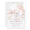 Baby In Bloom Pink Bow Baby Shower Invitation