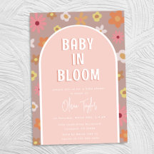 Baby in Bloom Pink Girl Baby Shower