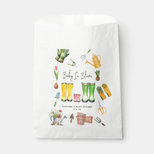 Baby In Bloom Pink Rain Boots Gardening Favour Bags