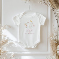 Baby in Bloom Pink Wildflowers floral