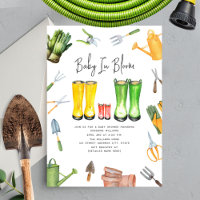 Baby In Bloom Red Rain Boots Gardening