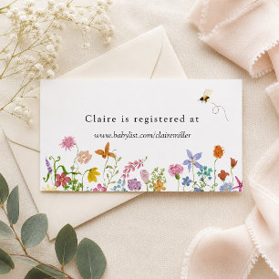 Baby in Bloom Registry Insert Card