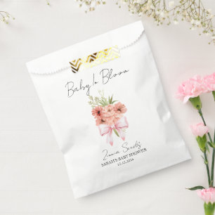 Baby In Bloom Ribbon l Zinnia Seeds Baby Shower Favour Bags
