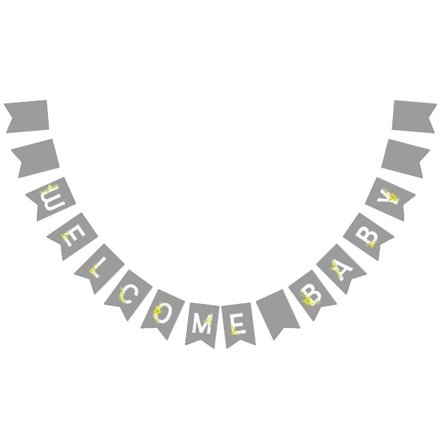 Baby in Bloom Shower Bunting (All)