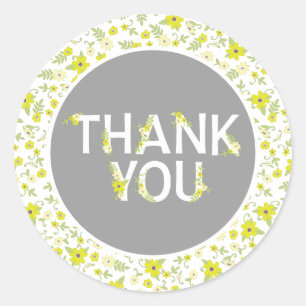 Baby in Bloom Shower Classic Round Sticker