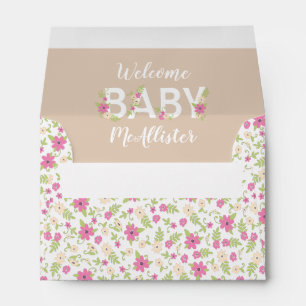 Baby in Bloom Shower Envelope