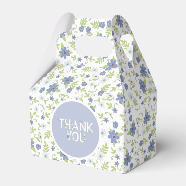 Baby in Bloom Shower Favour Box (Front Side)