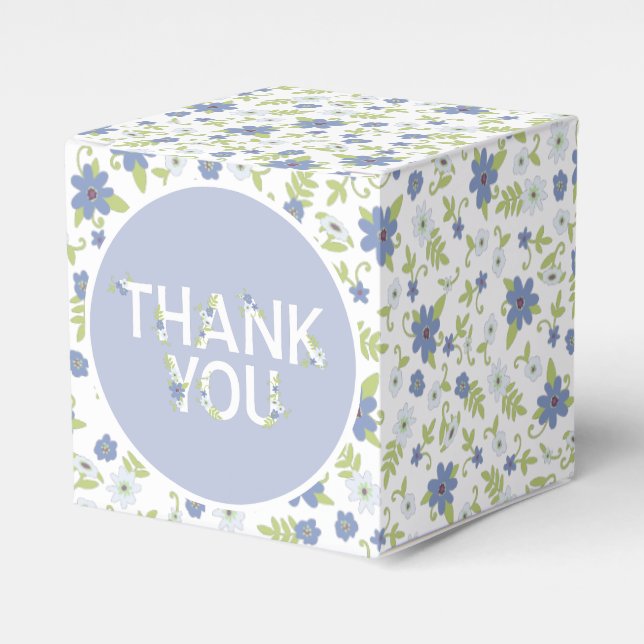 Baby in Bloom Shower Favour Box (Front Side)