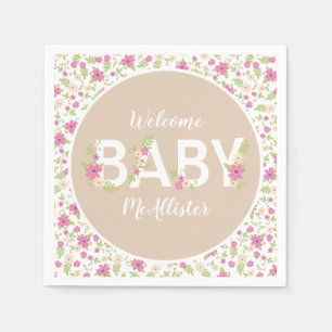Baby in Bloom Shower Napkin