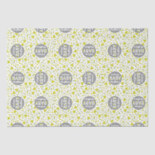 Baby in Bloom Shower Vintage Flower Gender Neutral Tissue Paper