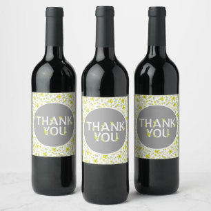 Baby in Bloom Shower Wine Label